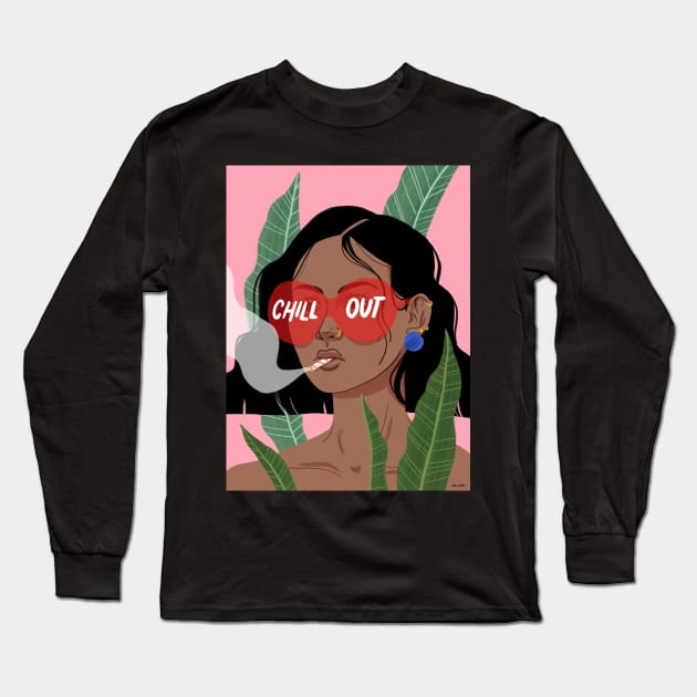 Chill Out! Long Sleeve T-Shirt by acaballz